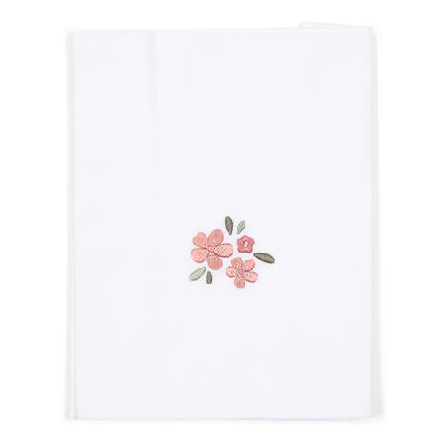 Crib -sheet - White - Fairy Garden - Fairy Flowers