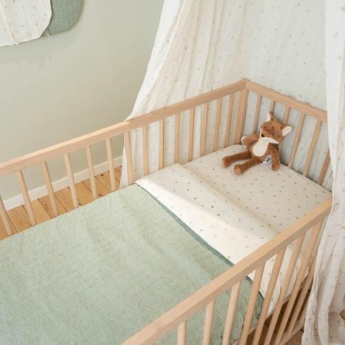 Crib blanket - Green - Forest Friends