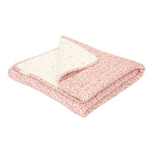 Crib blanket - Pink - Fairy Garden - Fairy Floral