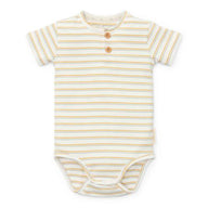 Manche courte rober - multicolore - Little Farm - Stripe