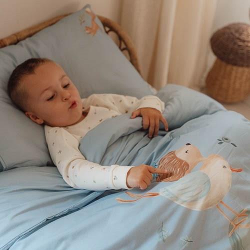 Housse de couette et une tae enfant coton (140 cm) Champetre Housse de couette et une tae enfant coton (140 cm) Champetre