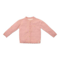 Gebreid vest - Roze - Little Farm - Opdruk