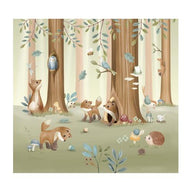 Fotobehang - Meerkleurig - Forest Friends