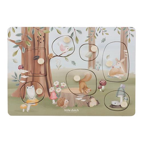 Geluidenpuzzel - Blauw - Forest Friends