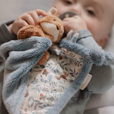 Doudou imprimé Renard - Forest Friends - Bleu - Forest Friends 