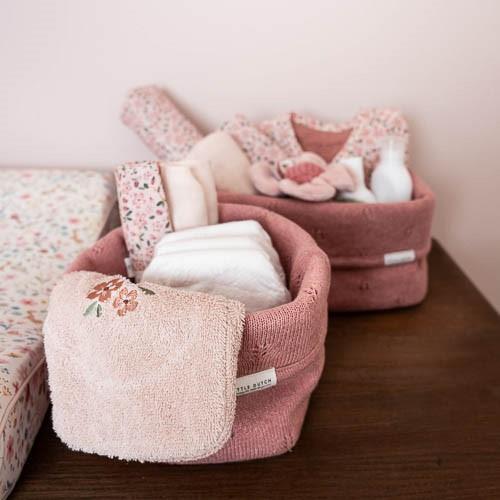 Kleiner gestrickter Aufbewahrungskorb Pure Pink Blush kaufen?
