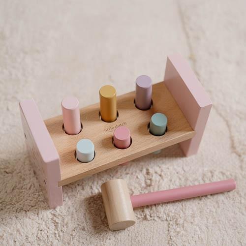 Wooden Hamperbank - Pink - Fairy Garden