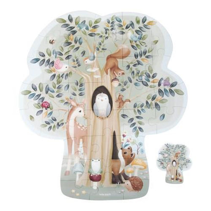 Floor puzzle - Blue - Forest Friends 