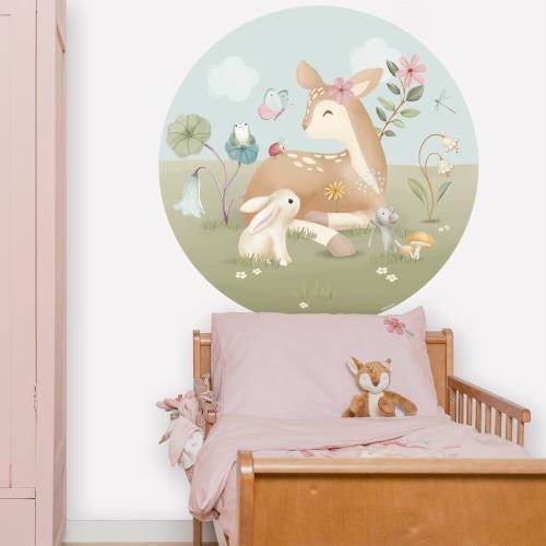 Wallpaper Circle - Multicolor - Fairy Garden