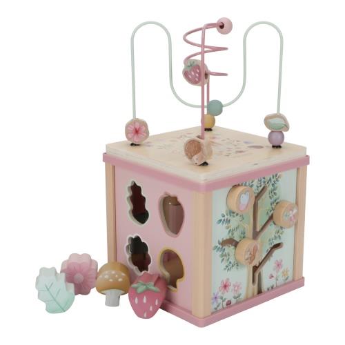 Wooden Activity Cubus - Pink - Fairy Garden