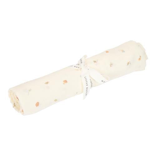 Swaddle - White - Size 120 cm - Forest Friends - Forest Treasures