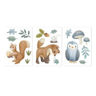 Muurstickkers - Meerkleurig - Forest Friends