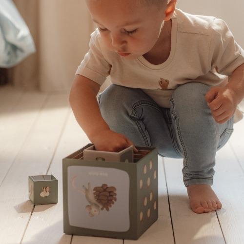 Stacking blocks - Blue - Forest Friends