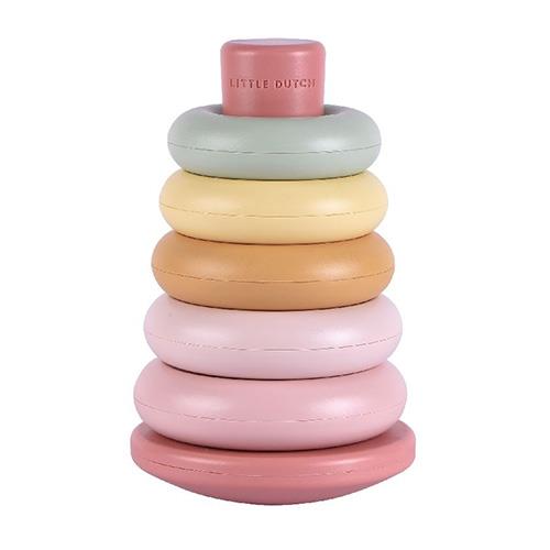 Stack anneaux en plastique rose