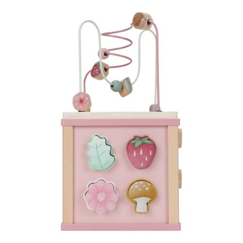 Wooden Activity Cubus - Pink - Fairy Garden