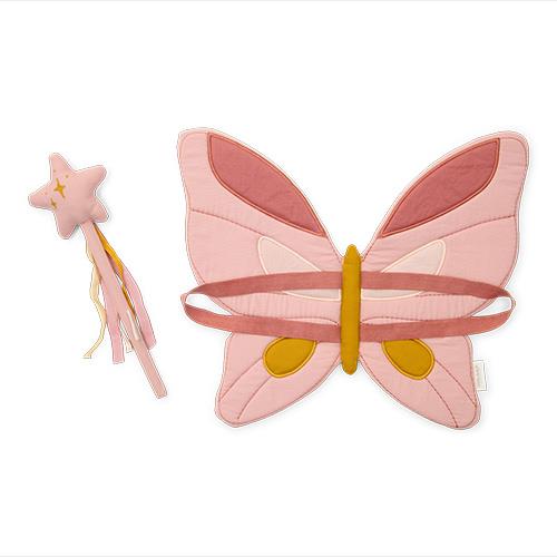 Fairy wings and magic wand - Pink - Fairy Garden