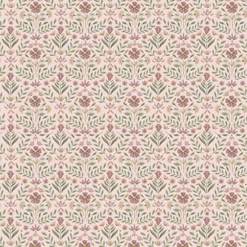 Woven wallpaper - Multicolor - Fairy Garden - Fairy Flowers