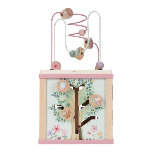 Activité en bois cubus - rose - Fairy Garden