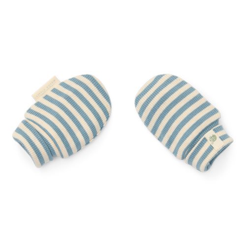 Crab mittens - Blue - Forest Friends - Stripe 