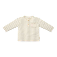 Blouse Long Sleeve - White - Forest Friends - Stripe