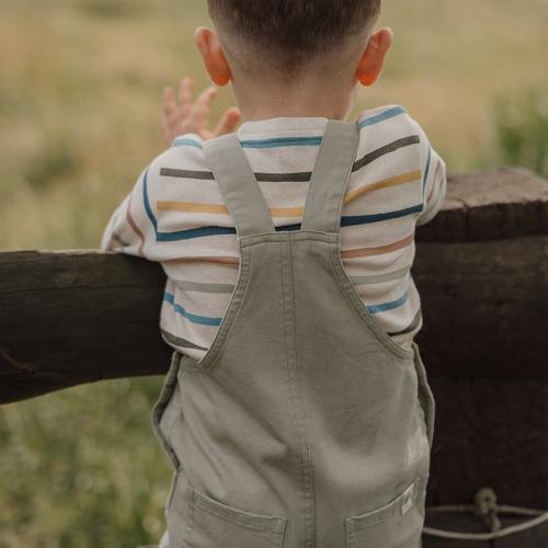 Dungarees - Green - Little Farm