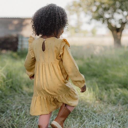 Dress Long Sleeve - Yellow - Little Farm