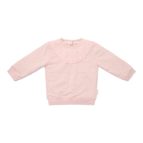 Sweater - Ruches - Lichtroze - Fairy Garden