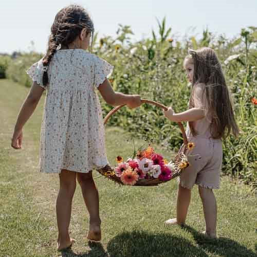 Kleider Kurzarm - Weiß - Fairy Garden