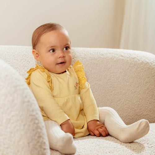 Dress Long Sleeve - Yellow - Little Farm