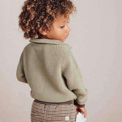 Knitted sweater - Green - Little Farm