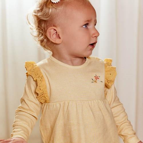 Dress Long Sleeve - Yellow - Little Farm