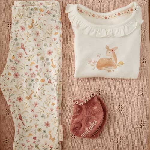 Leggings - White - Fairy Garden