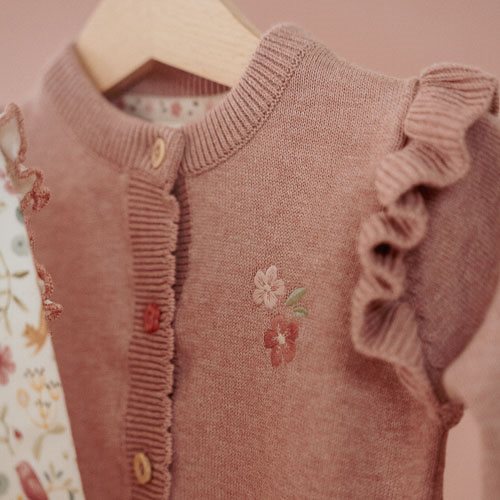 Knitted cardigan - Pink - Fairy Garden