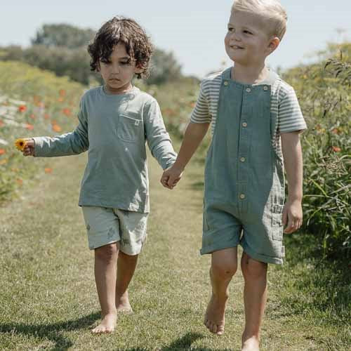 Shirt korte mouw - Wit - Forest Friends - Stripe