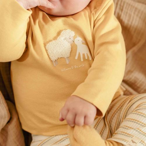 Shirt Long Sleeve - Yellow - Little Farm - Print