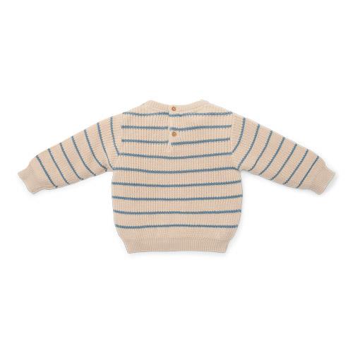 Strickpullover - Sand - Little Farm - Streifen