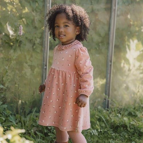 Dress Long Sleeve - Pink - Little Farm