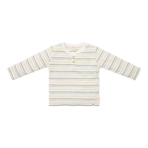Shirt long sleeve - White - Forest Friends - Stripe 