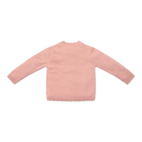 Vest tricoté - rose - Little Farm - Imprimer