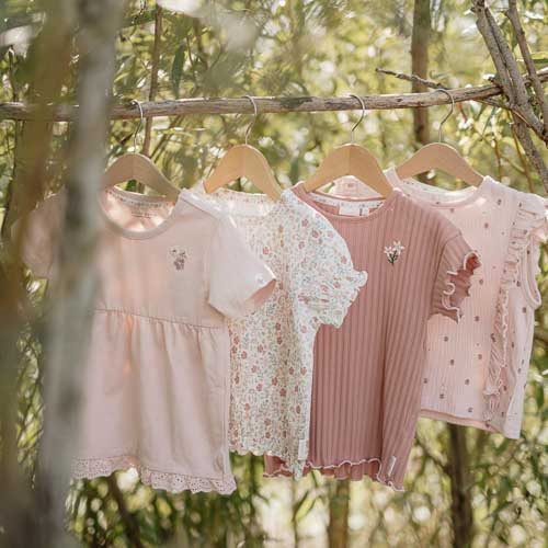 Short sleeve shirt - Pink - Fairy Garden