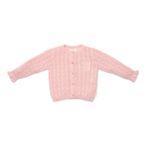Gilet tricoté - Rose - Fairy Garden 