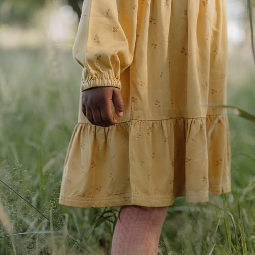 Dress Long Sleeve - Yellow - Little Farm