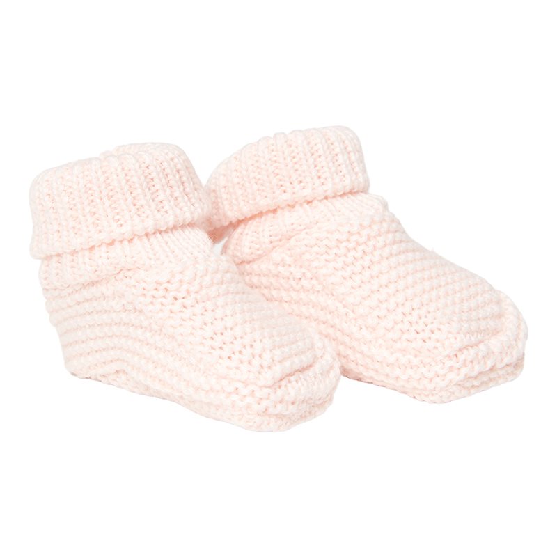 Knitted baby shoes Pink