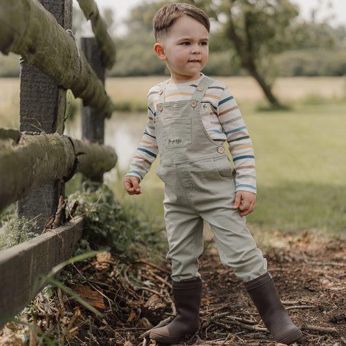 Dungarees - Green - Little Farm