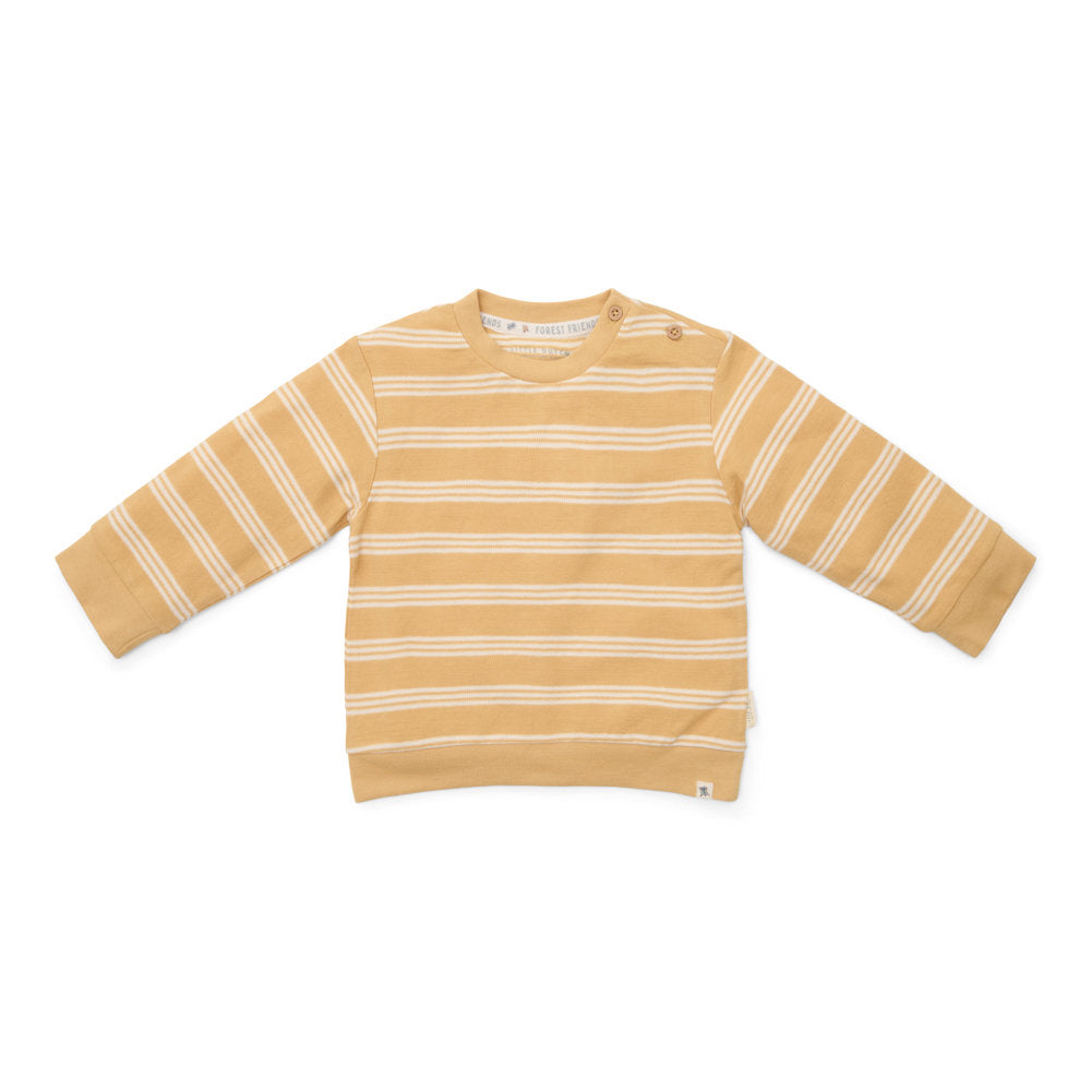 sweater-geel-forest-friends-stripe