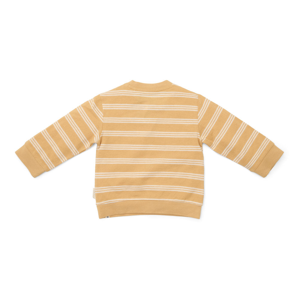 sweater-geel-forest-friends-stripe