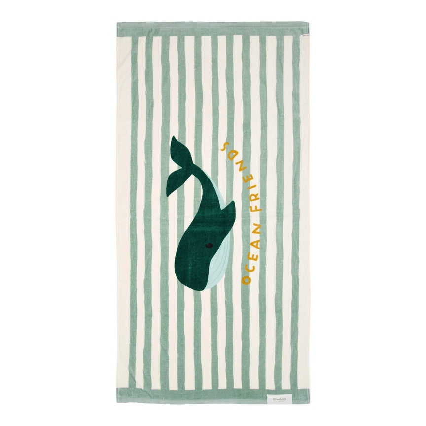 handdoek-groen-maat-one-size-seashells-and-stripes