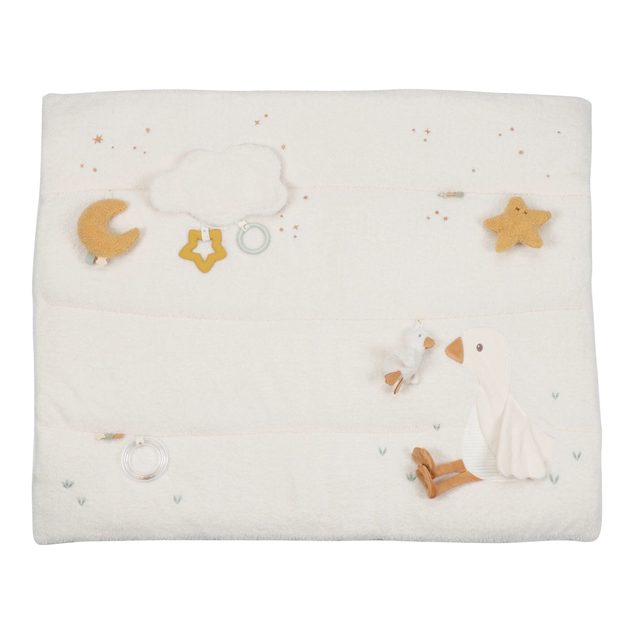 Livre D'activités En Tissu Little Dutch – Blanc, Pour Nouveau-nés, Avec Miroir Et Hochet