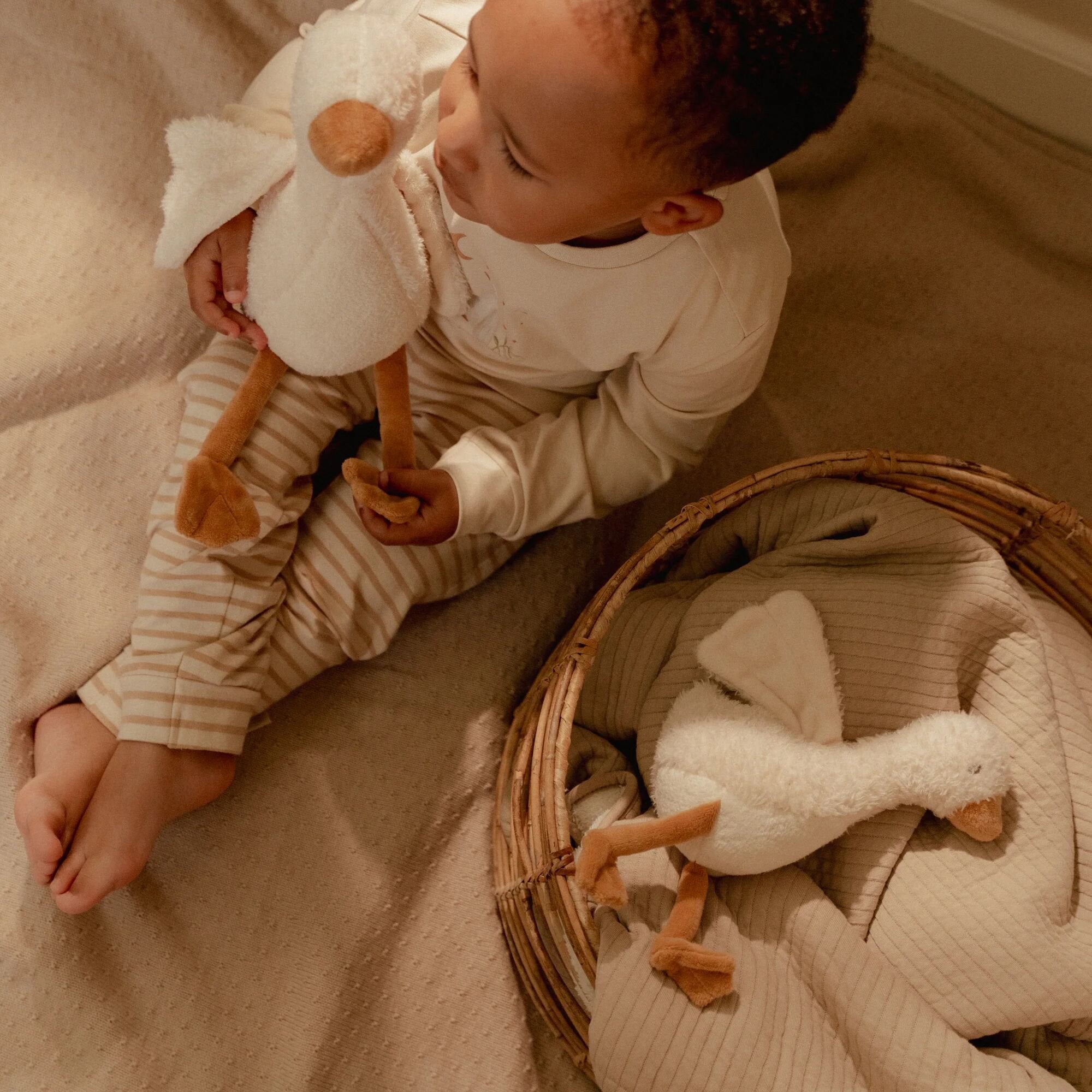 knuffel-gans-17-cm-wit-little-goose