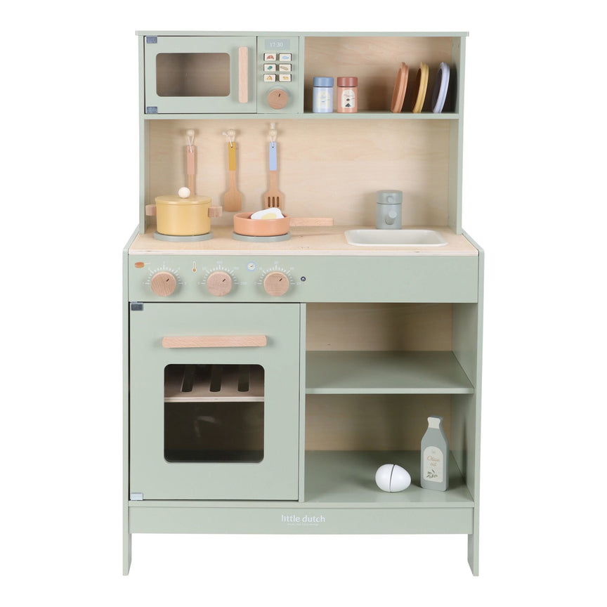 houten-mintkleurige-speelkeuken-met-keukengerei